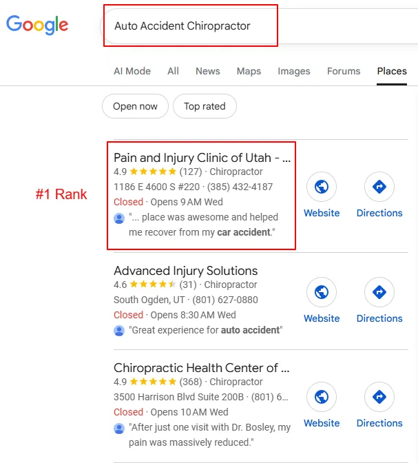 Auto Accident Chiropractor